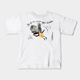 Black-capped chickadee Kids T-Shirt